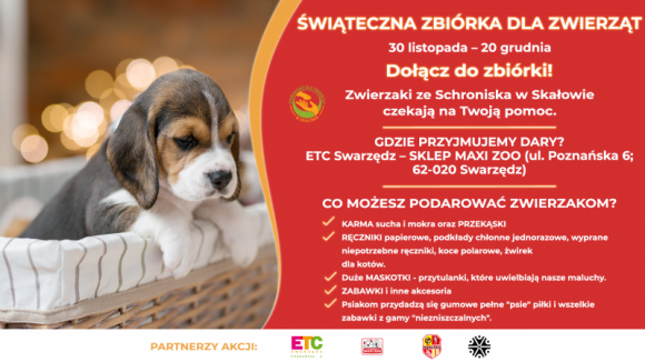 Świąteczna zbiórka karmy w ETC Swarzędz